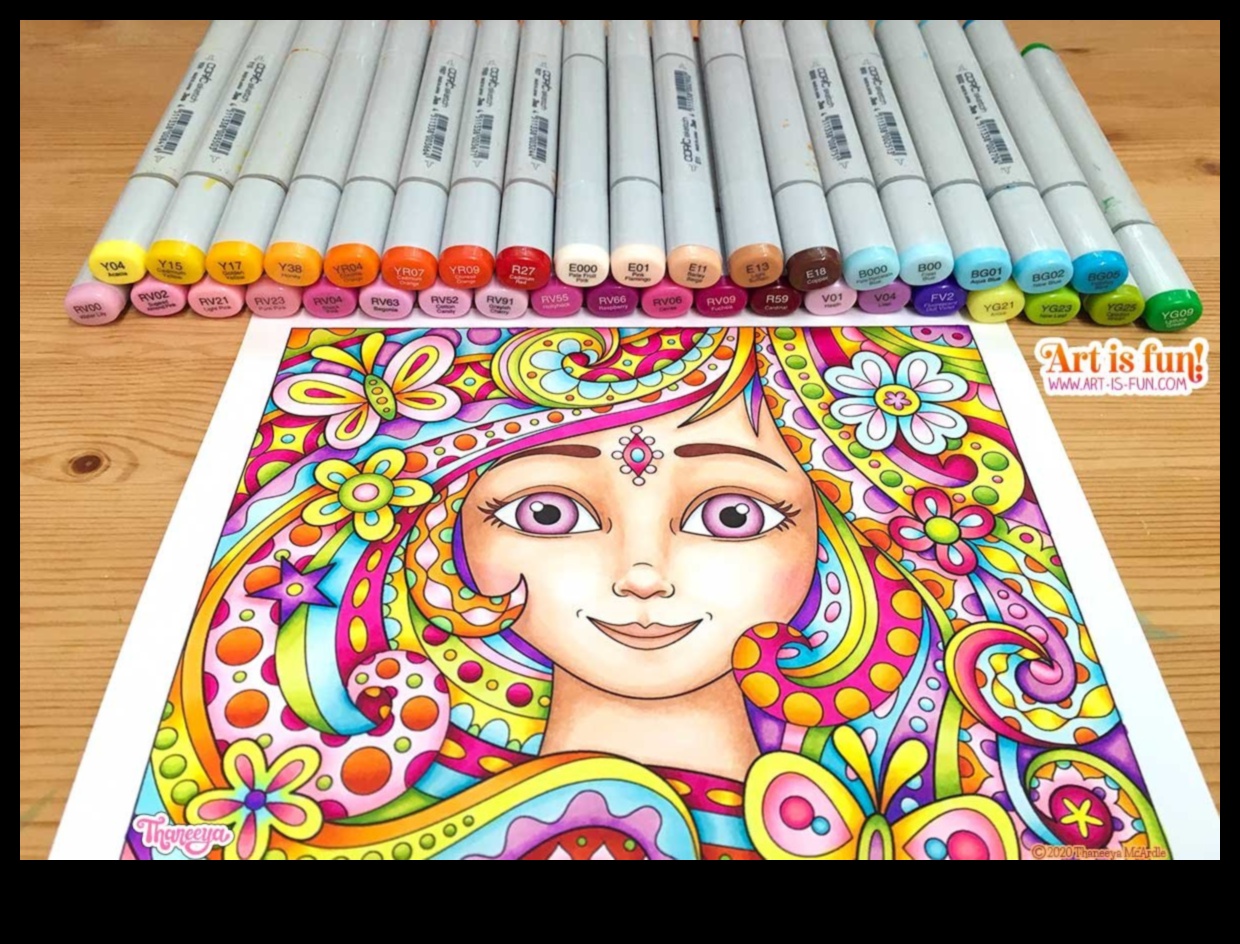 Η τέχνη του σχεδίου μαρκαδόρων 3 Πραγματικότητες σήμανσης: Επίτευξη ρεαλιστικών λεπτομερειών στην πολύχρωμη τέχνη