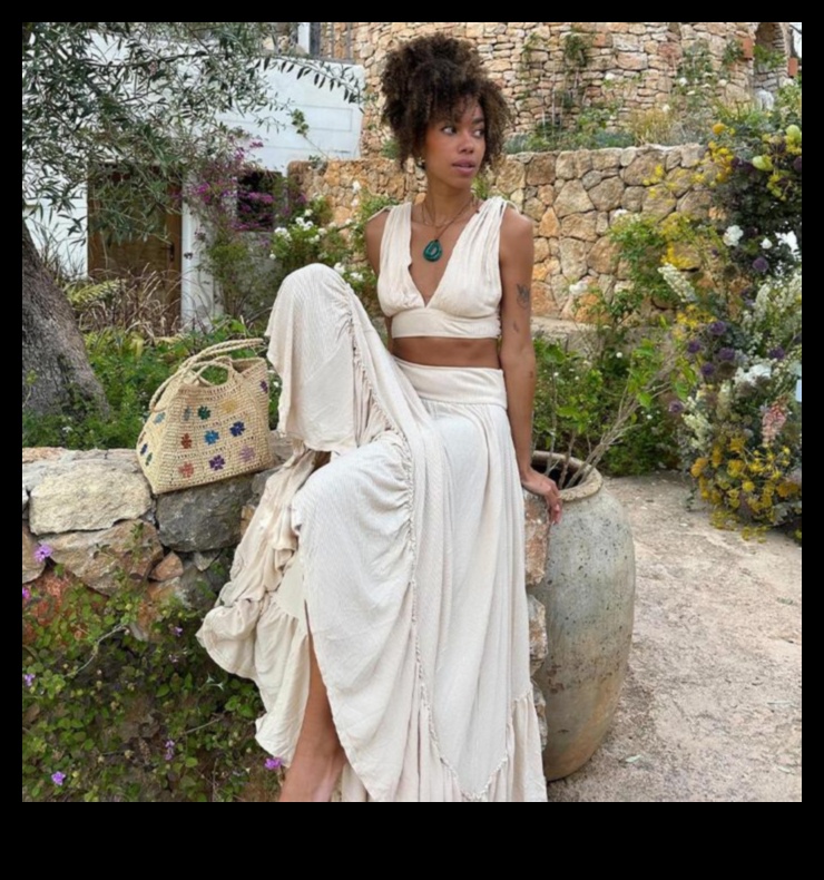 Ethereal Essence Bohemian Outfits για φυσική, πνευματική λάμψη 14 Ethereal Essence: Bohemian outfits for a Heavenly Glow