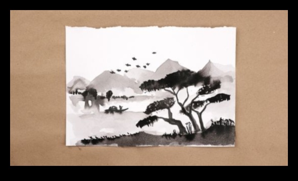 Συμβουλές σχεδίασης Ink-Wash για τη δημιουργία εντυπωσιακών σκηνών 1 Τολμηρό και όμορφο: Επίτευξη εντυπωσιακών σκηνών με στυλό και μελάνι